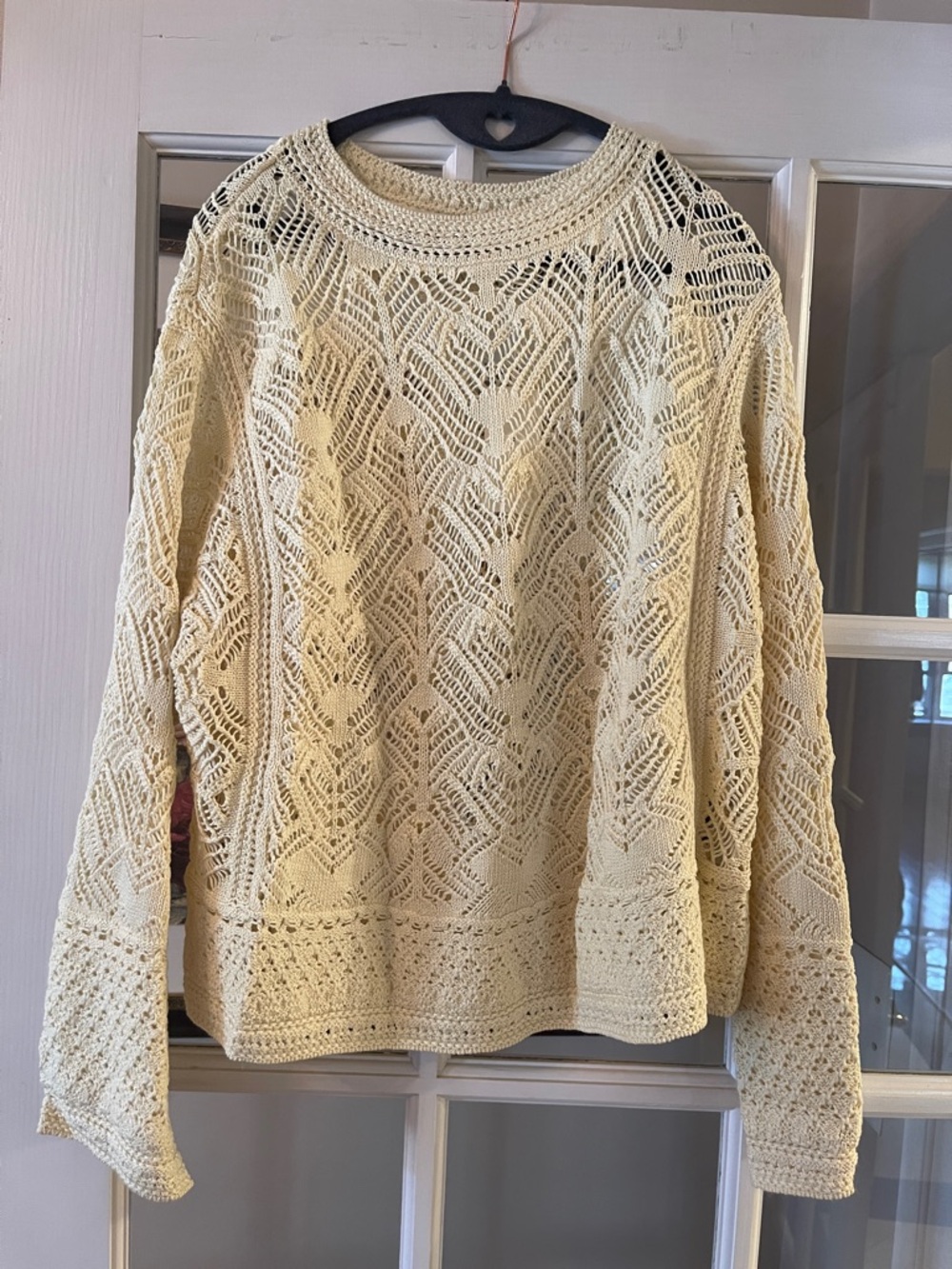 NWT STUNNING open weave organic cotton knit top from VINCE in 1X